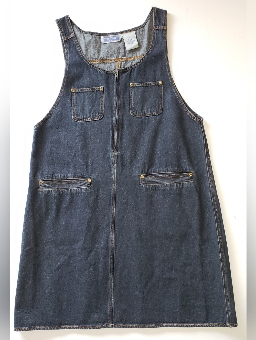 Erika Classics Dark Blue Women's Denim Jeans 100% Cotton  Jumper Size L